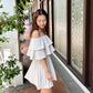 Xena Pleated Off Shoulder Dress (Loved)