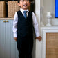 Quinlan Navy Vest Suit