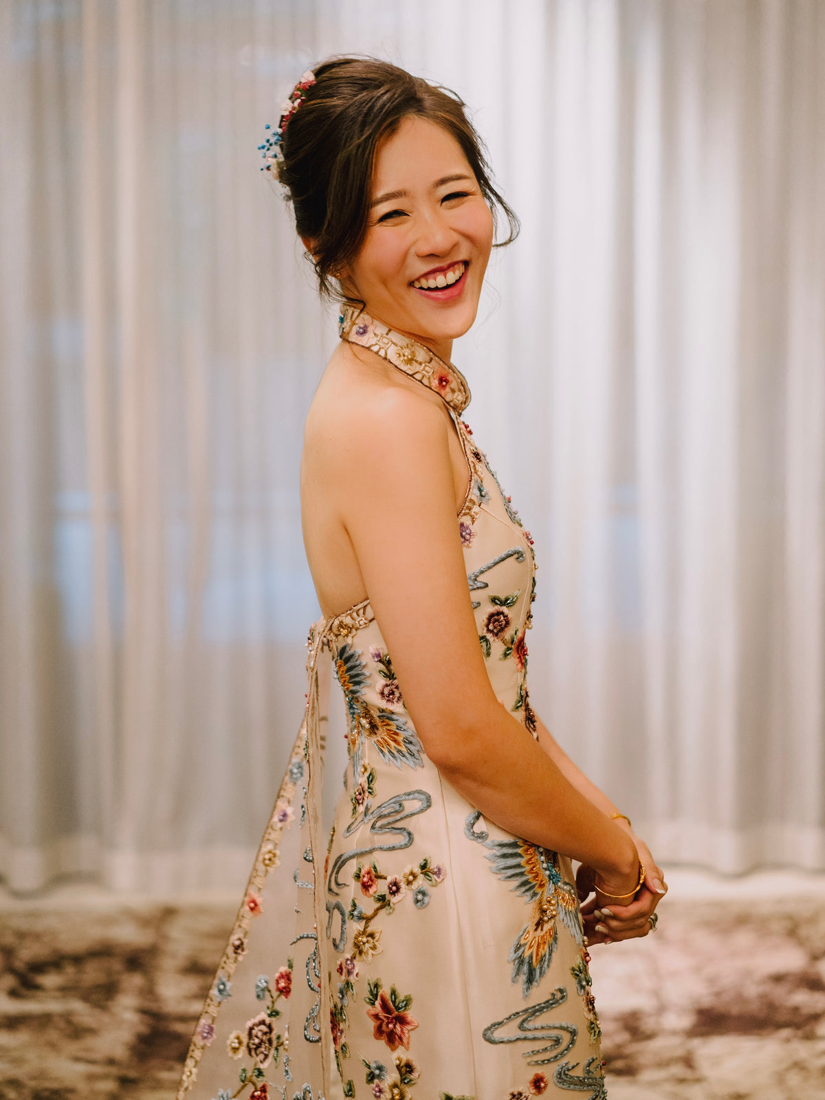 Yuli Halter Cheongsam Gown (Loved)