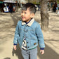 Wren Denim Borg Collar Jacket