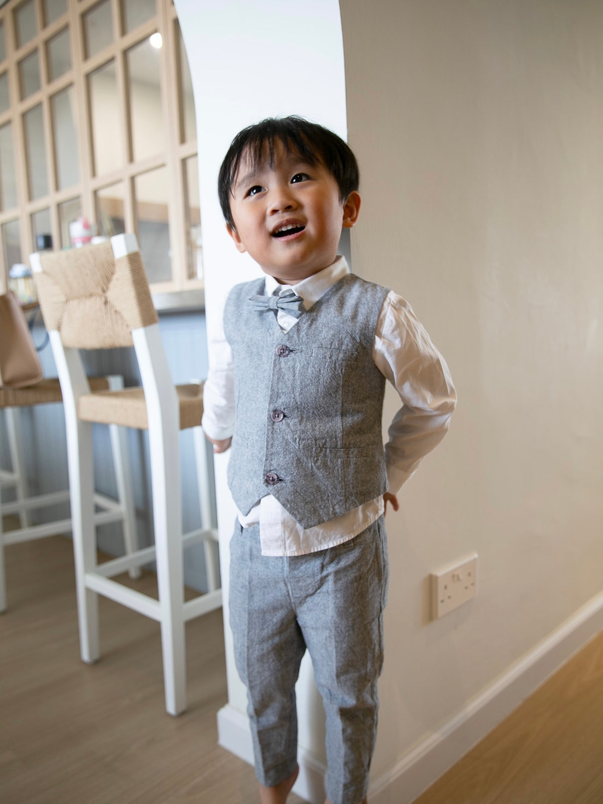 Kobe Grey Vest Suit