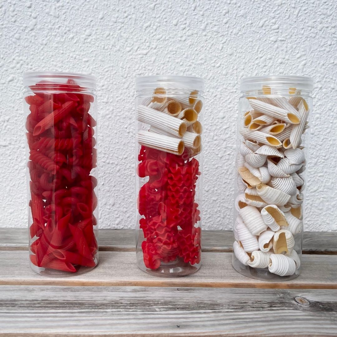 National Day Red and White Sensory Pasta Base
