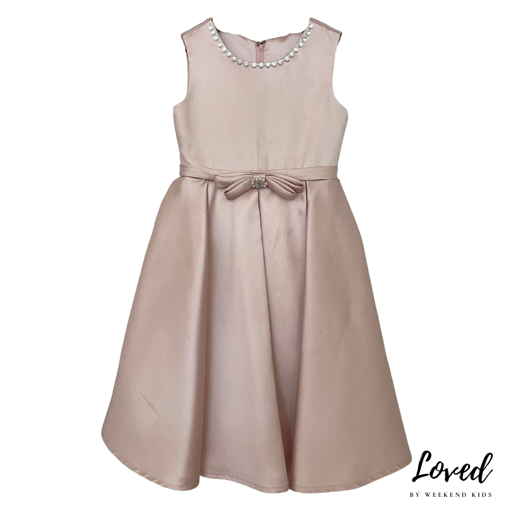 Ivy Pink Satin Dress (Loved)