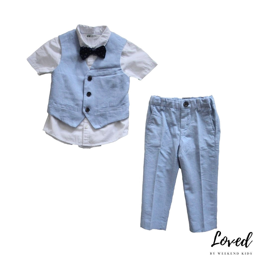 Ulysses Light Blue Vest Suit Set (Loved)