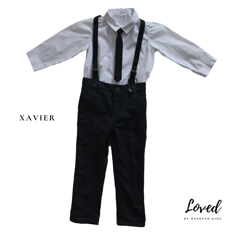 Xavier Suspenders Suit (Loved)