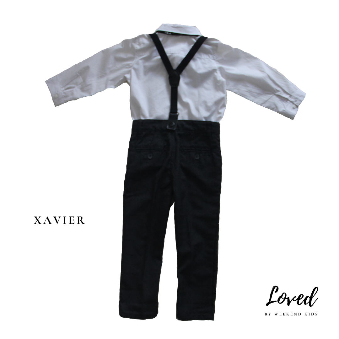 Xavier Suspenders Suit (Loved)
