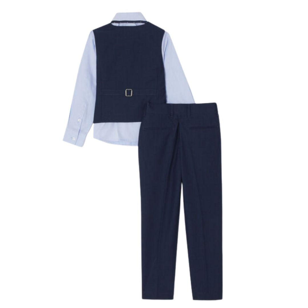 Eduardo Navy Vest Suit