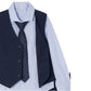 Eduardo Navy Vest Suit