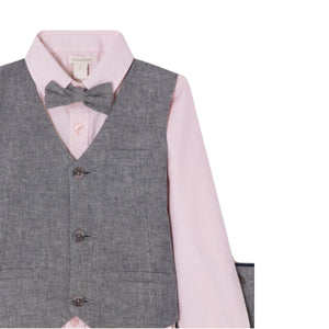 Ryder Grey Vest Suit Set