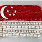 National Day Red and White Sensory Pasta Base