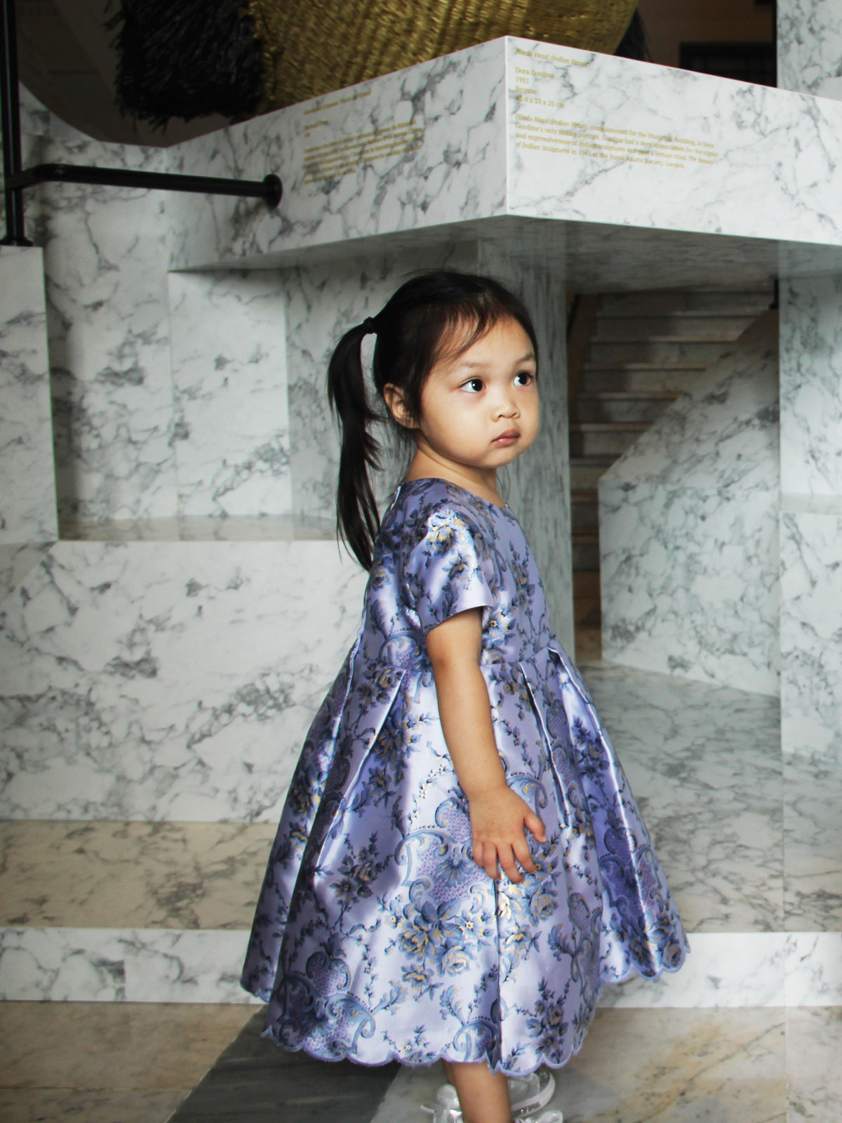 Damask Lilac Dress