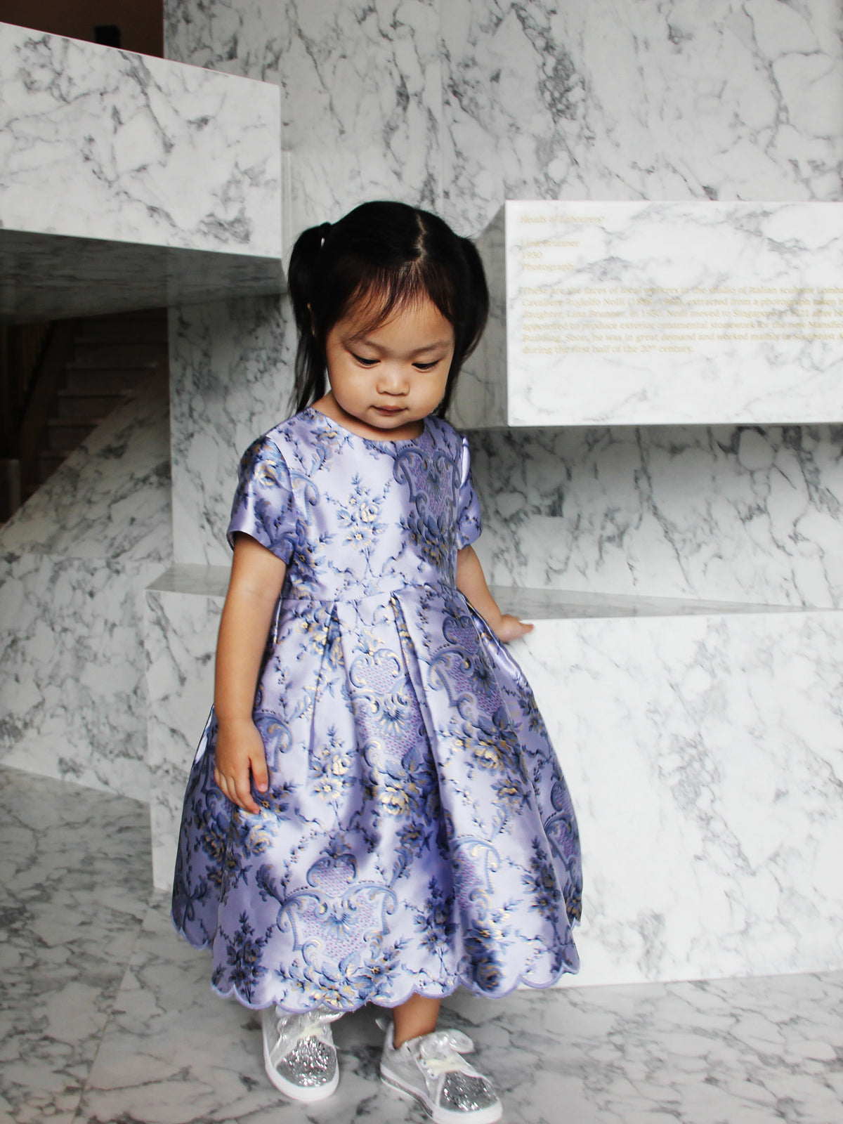 Damask Lilac Dress