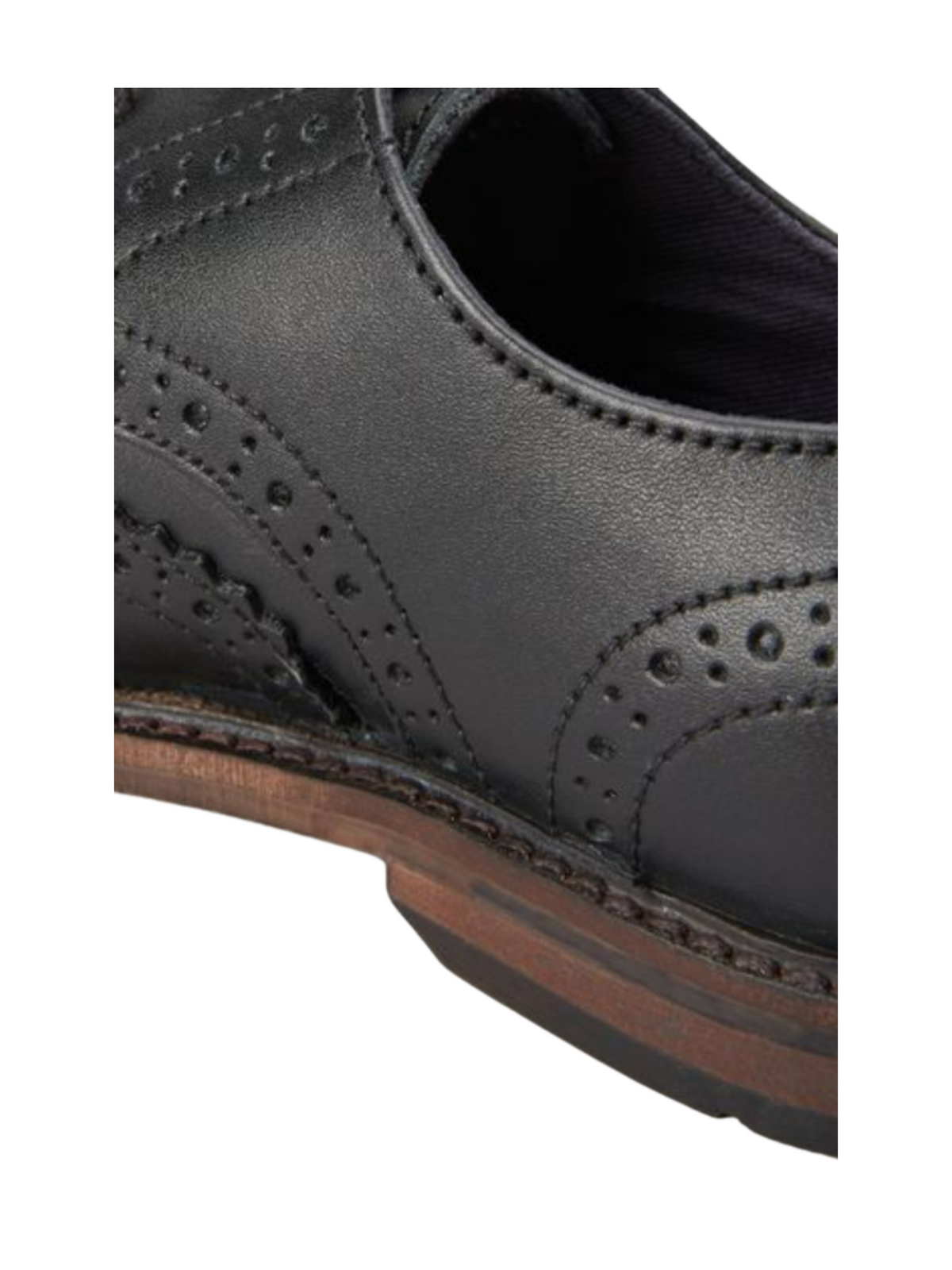 Declan Black Brogue Shoes