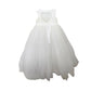 Dominique White Heart Back Gown