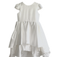 Faye White Satin Dress