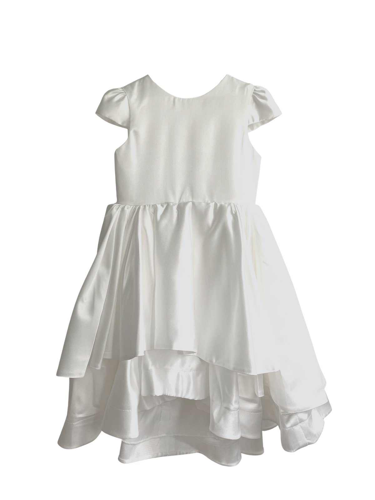Faye White Satin Dress