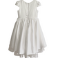 Faye White Satin Dress