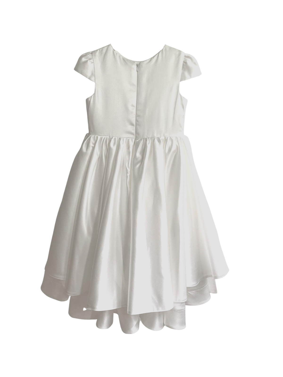 Faye White Satin Dress