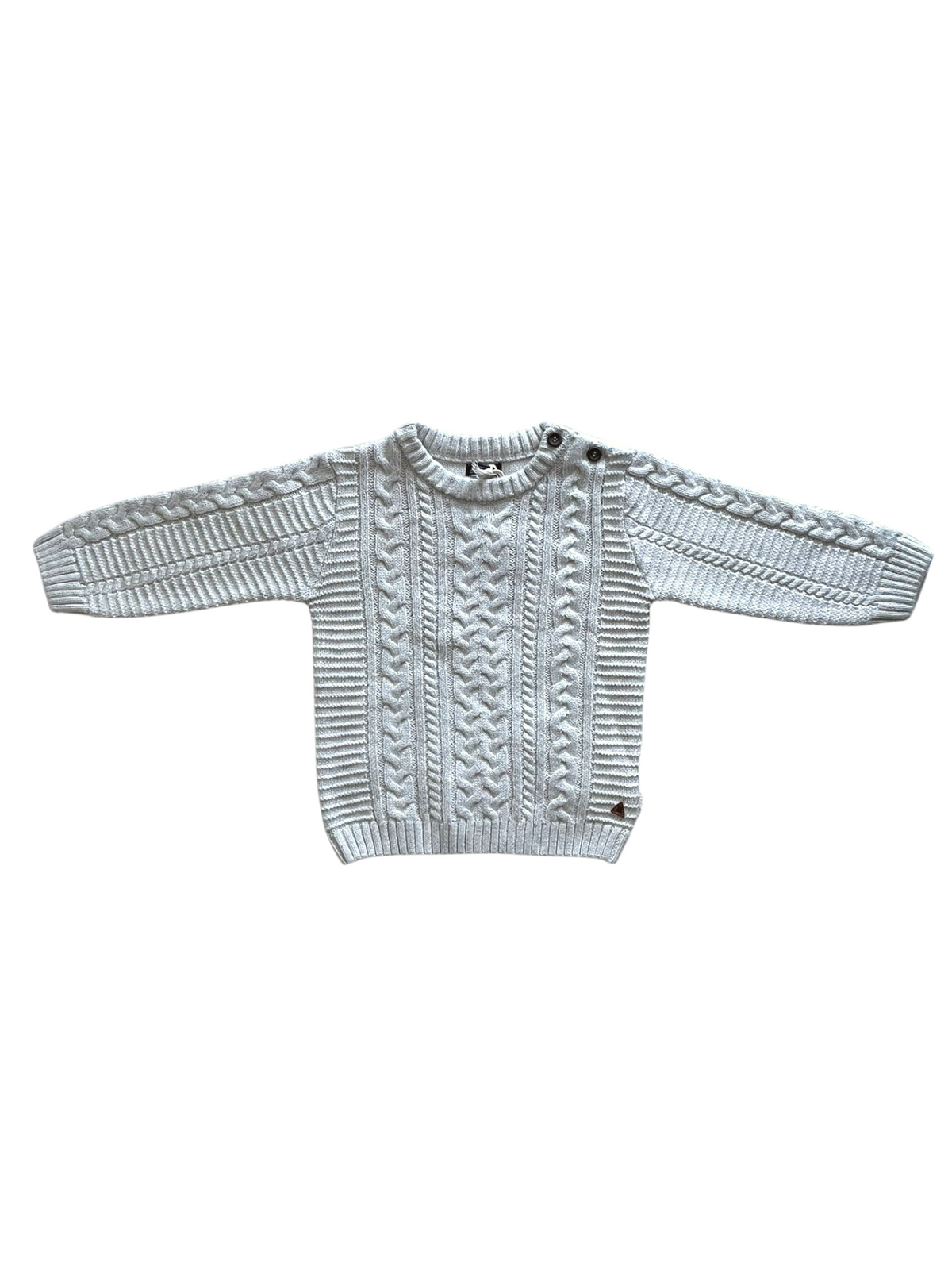 Frost Ecru Unisex Knit Sweater
