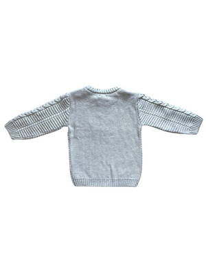 Frost Ecru Unisex Knit Sweater