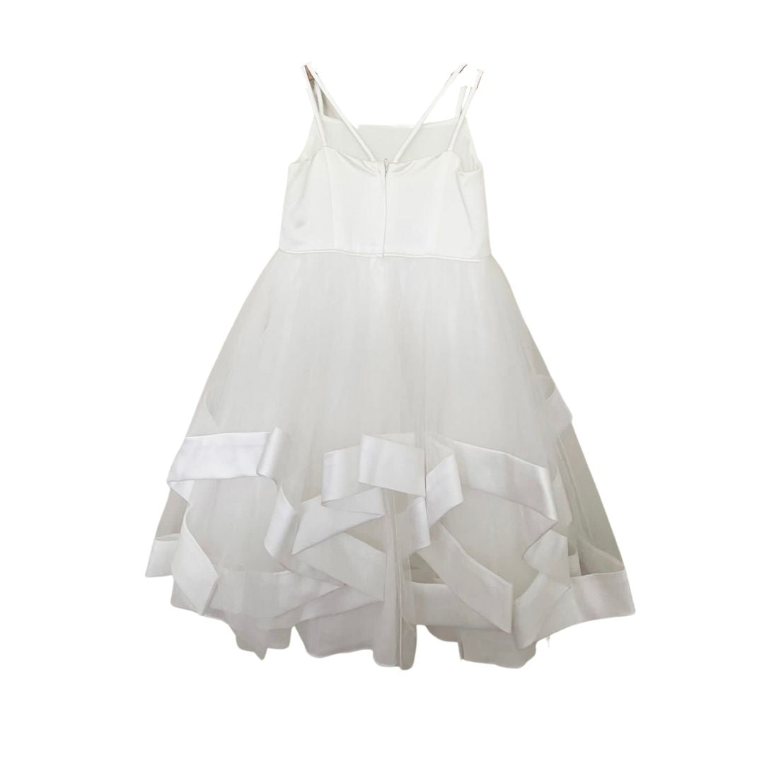 Helena White High Low Gown