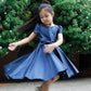 Henrietta Navy High Low Dress