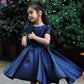 Henrietta Navy High Low Dress
