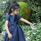 Henrietta Navy High Low Dress