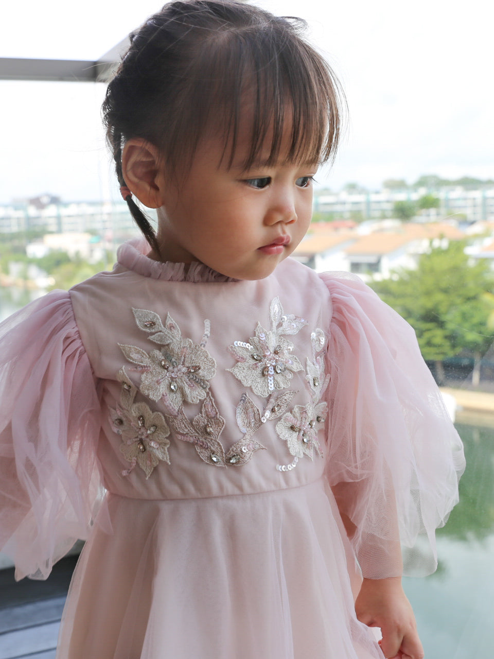 Brianna Pink Vintage Dress