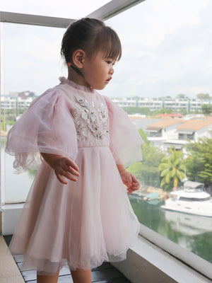 Brianna Pink Vintage Dress