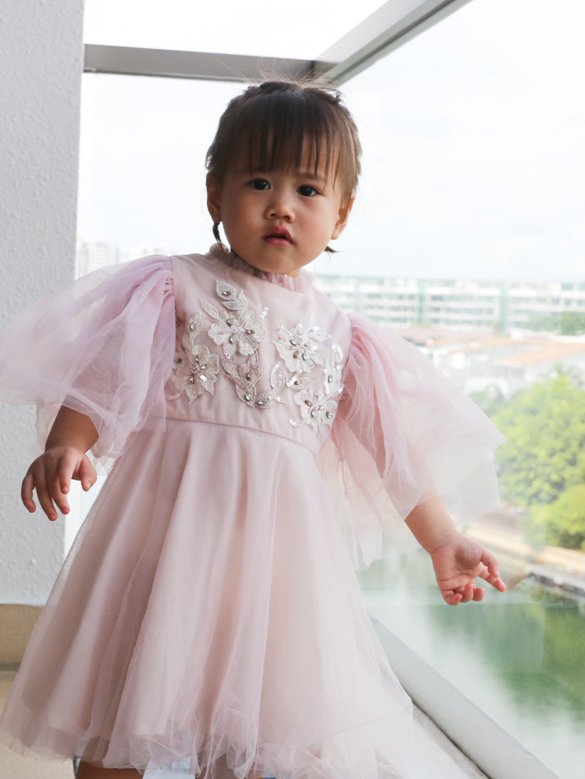 Brianna Pink Vintage Dress