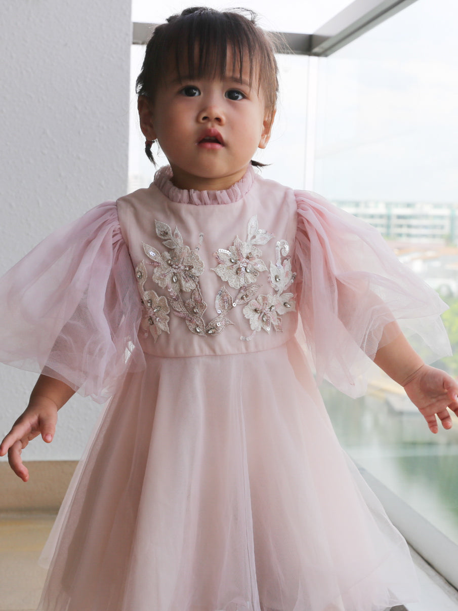 Brianna Pink Vintage Dress