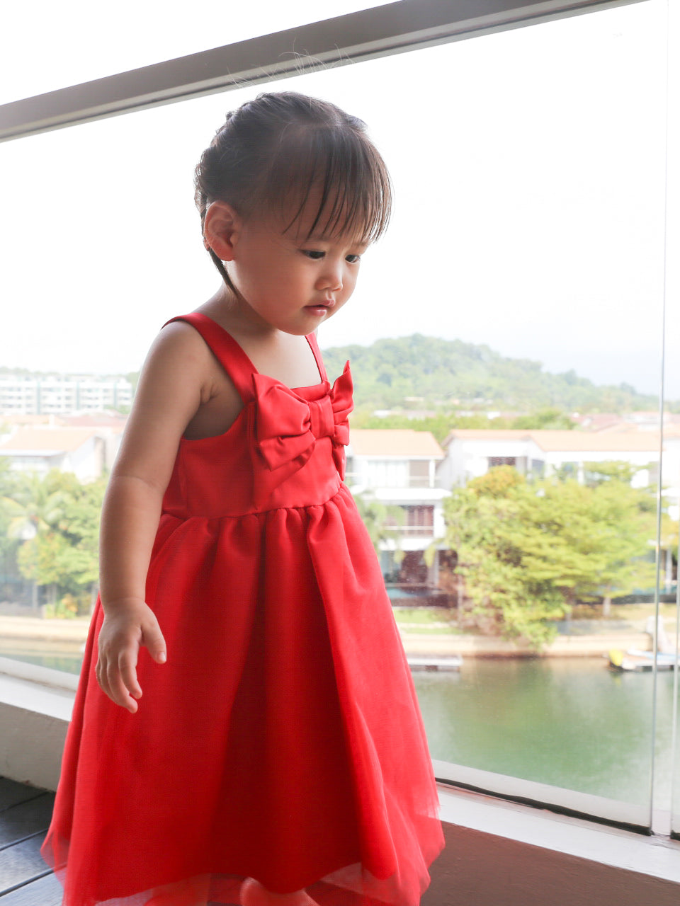 Belinda Red Bow Dress