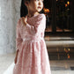 Valentina Pink Lace Dress