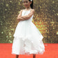 Helena White High Low Gown