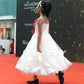 Helena White High Low Gown