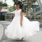 Dominique White Heart Back Gown
