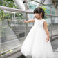 Dominique White Heart Back Gown