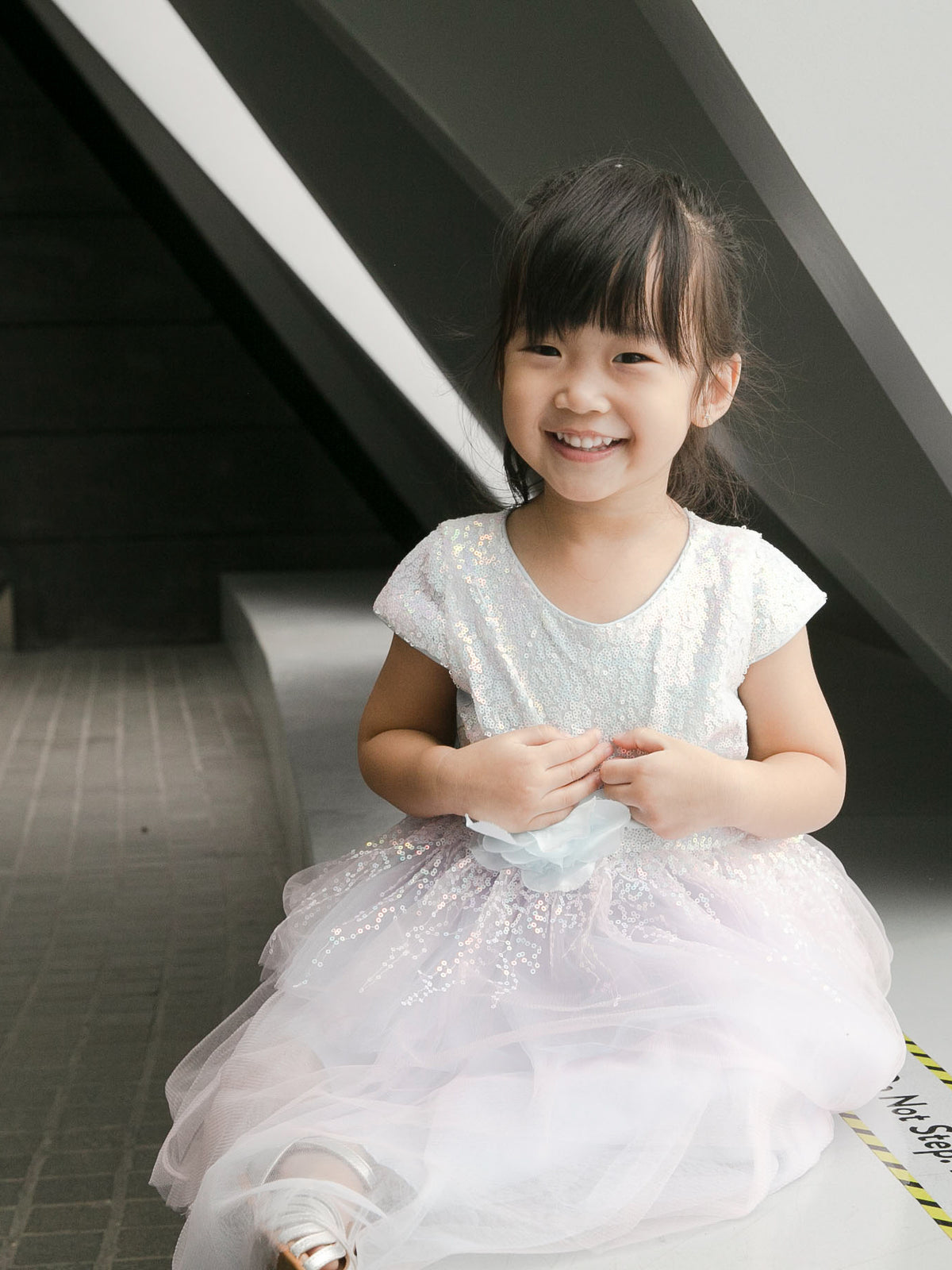 Elsie Lilac Blue Sequin Dress