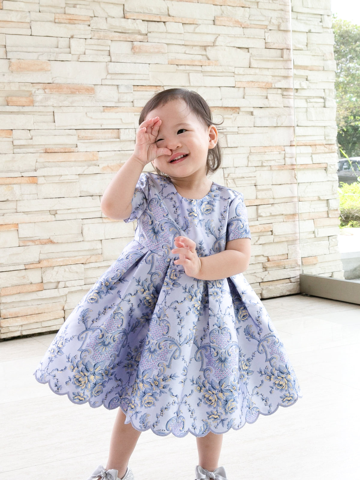 Damask Lilac Dress