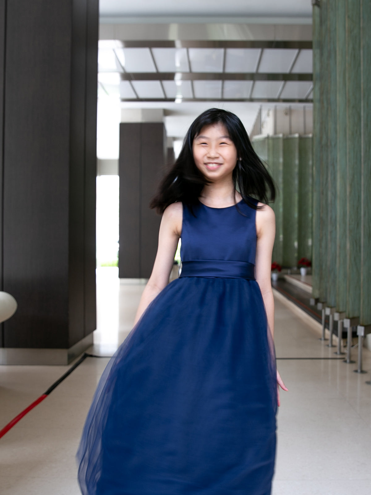 Dalilah Tulle Navy Gown