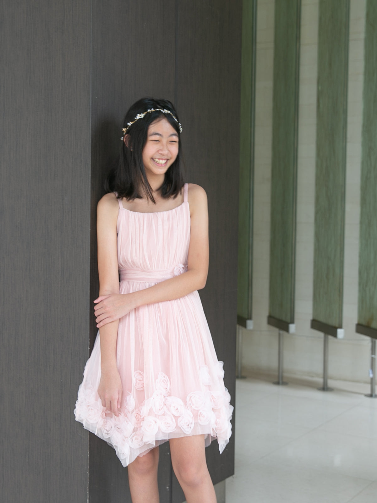 Cassidy Pink Floral Roses Dress