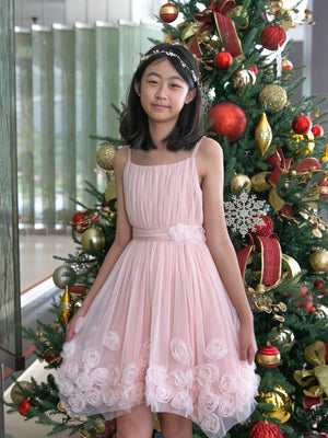 Cassidy Pink Floral Roses Dress