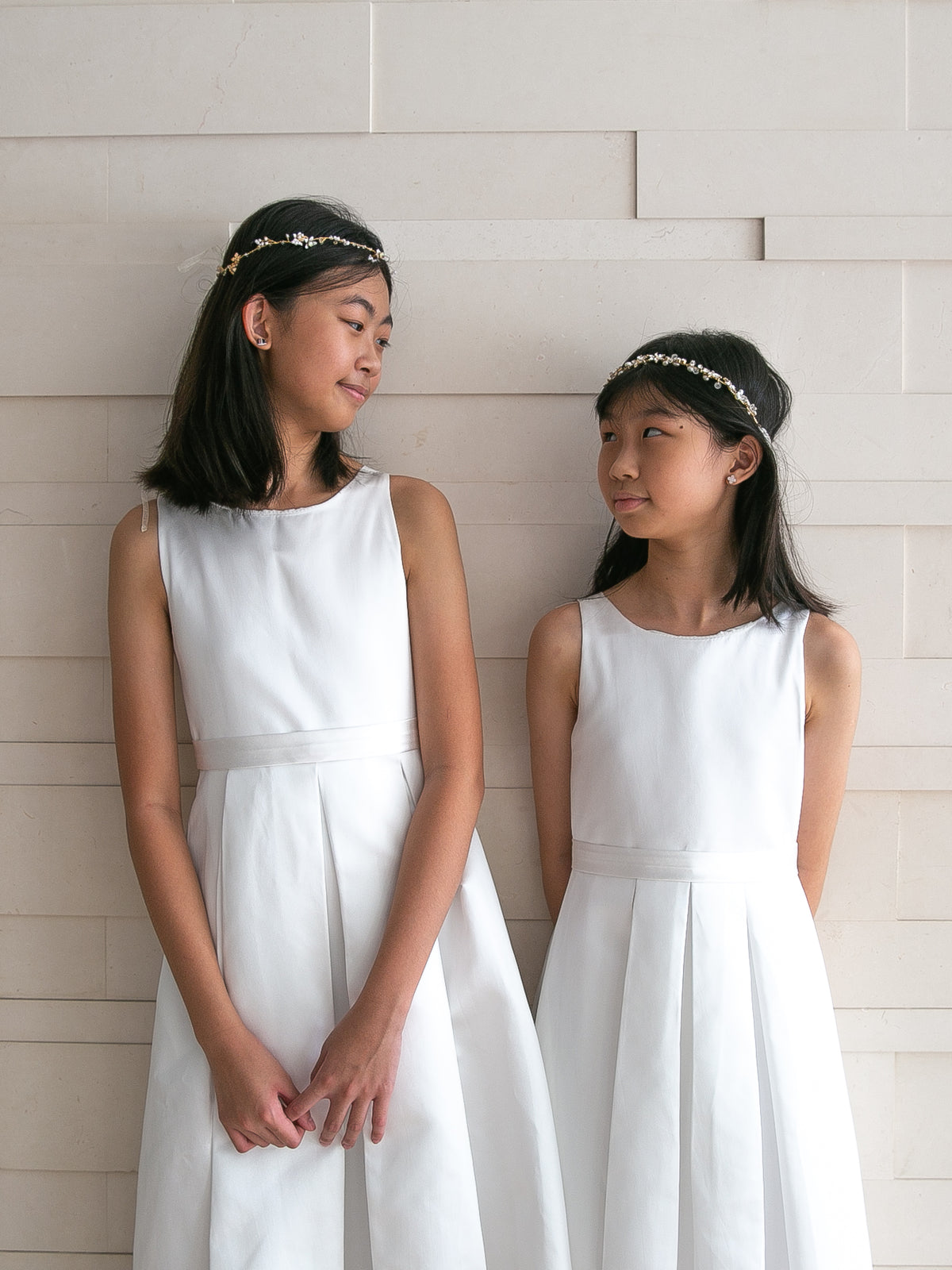 Idelle Satin White Gown