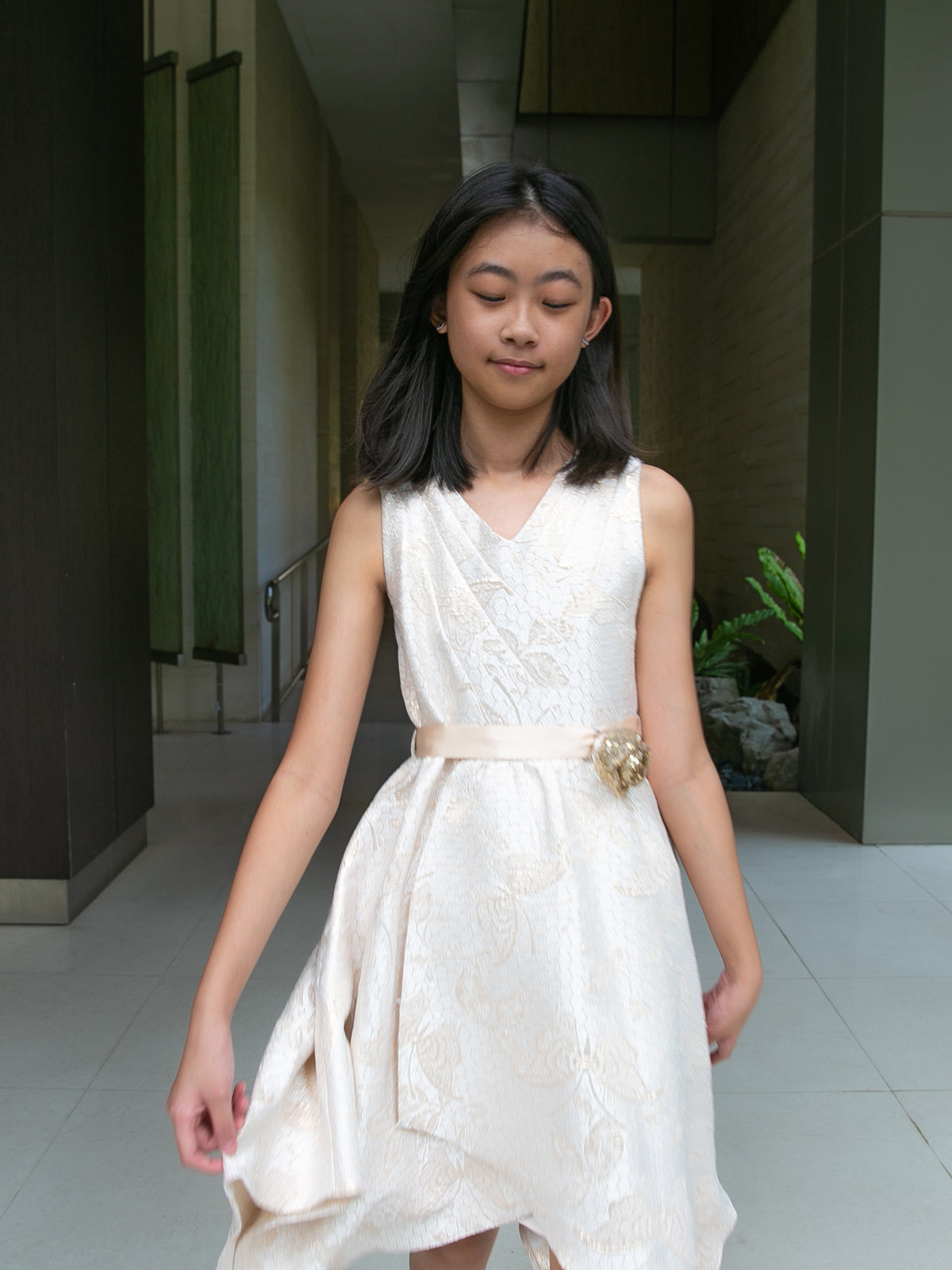 Harleth Champagne Gold Dress