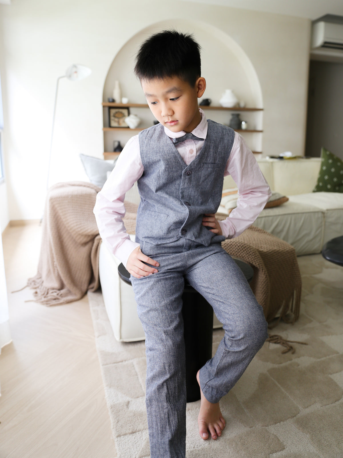 Ryder Grey Vest Suit