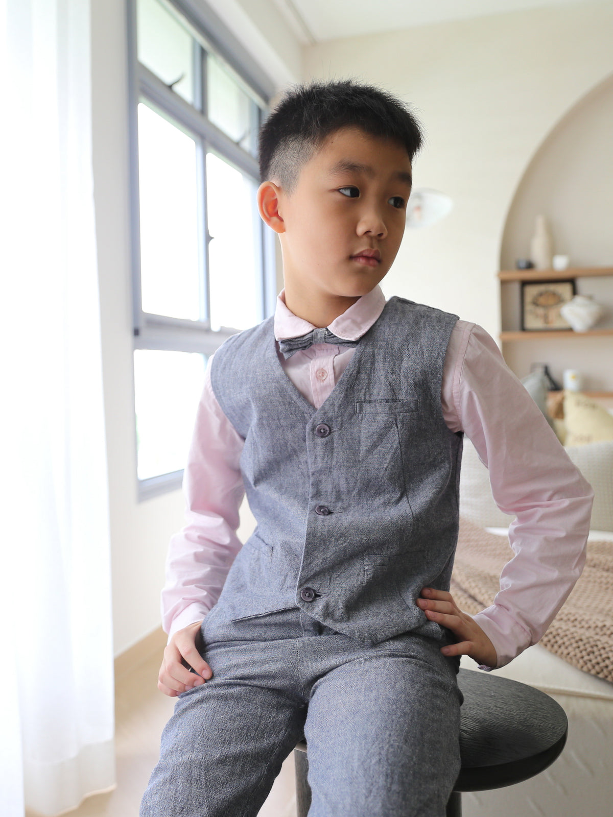 Ryder Grey Vest Suit