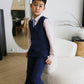 Jake Navy Vest Suit