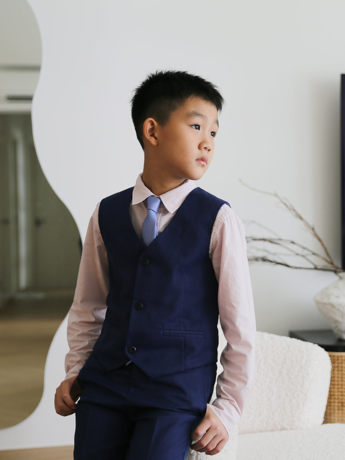 Jake Navy Vest Suit