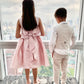 Cynthia Pink Satin Dress